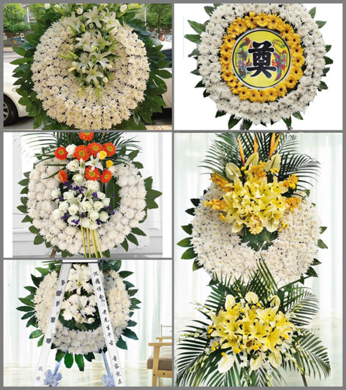 湖南永州道县白芒铺镇绕塘村花圈速递