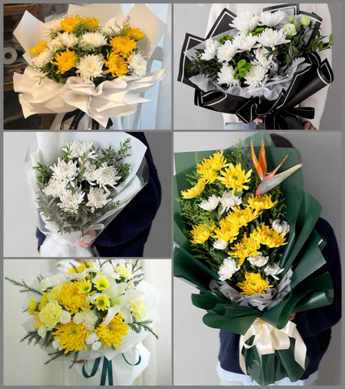 湖南永州道县白芒铺镇绕塘村白事花束代送